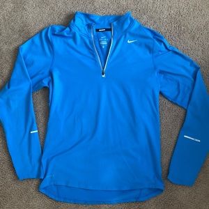Blue Nike Running Dry Fit Pullover